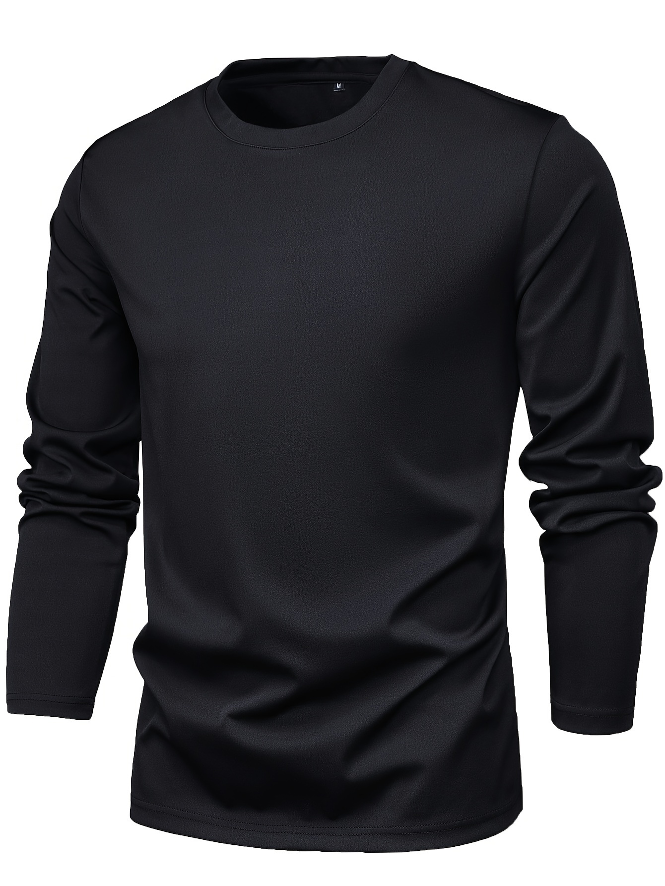 3pcs mens crew neck long sleeve active t shirt tee casual comfy shirts for spring summer autumn mens clothing tops details 5