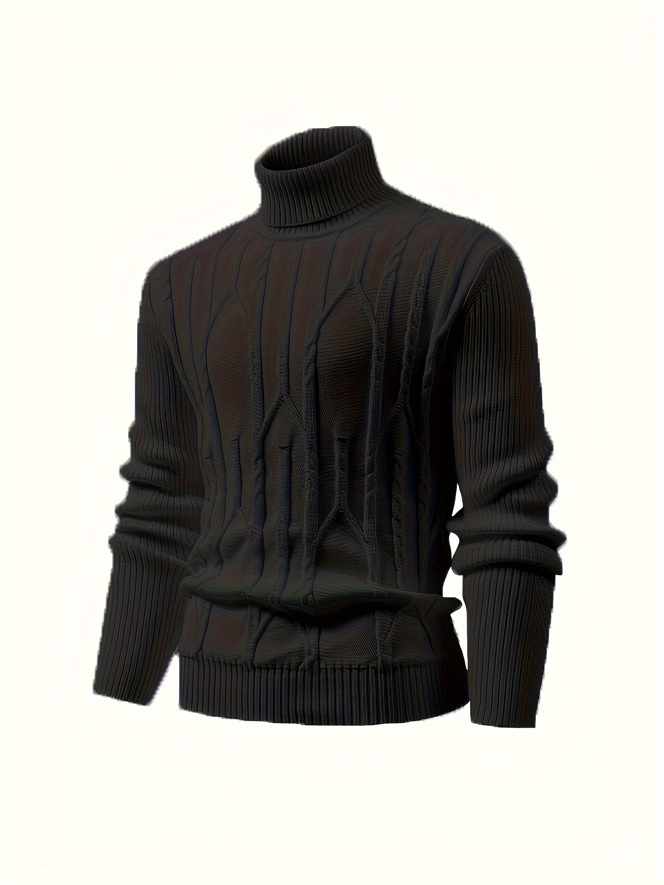 cool retro knitted sweater for men mens casual retro cable pullover hooded knit sweater streetwear for winter fall as gifts details 32